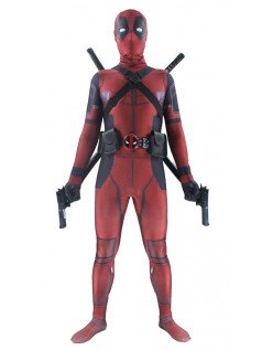 Deluxe Deadpool Kostyme for Voksen Marvel Cosplay Morphsuit 