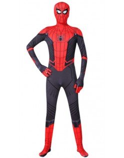 Spiderman Far From Home Peter Parker Kostyme Bodysuit Voksen