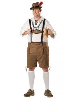 Tysk Oktoberfest Lederhosen Kostyme Herre