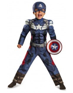 Captain America Winter Soldier Muskel Kostyme Barn