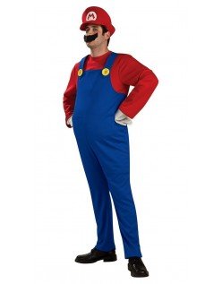 Deluxe Super Mario Bros Mario Kostyme Voksen