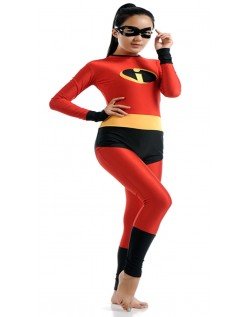 Incredibles 2 Miss. Incredible Kostyme Klassisk Lycra Morphsuit Voksen og Barn