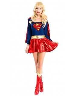 Deluxe Tegneserie Superwoman Kostyme