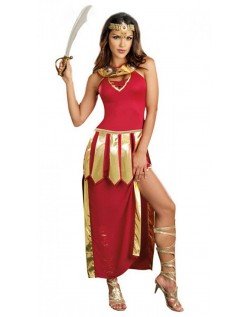 Rød Egyptisk Gladiator Kostyme